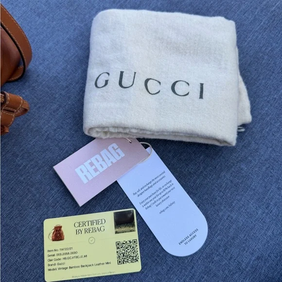 Vintage Gucci Bamboo Mini Backpack - Picture 11 of 11